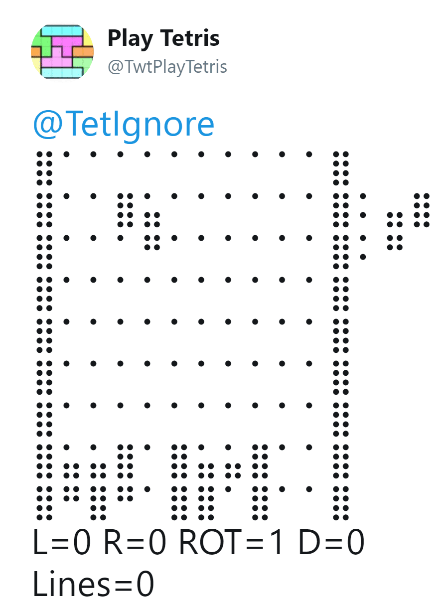 Twitter Plays Tetris