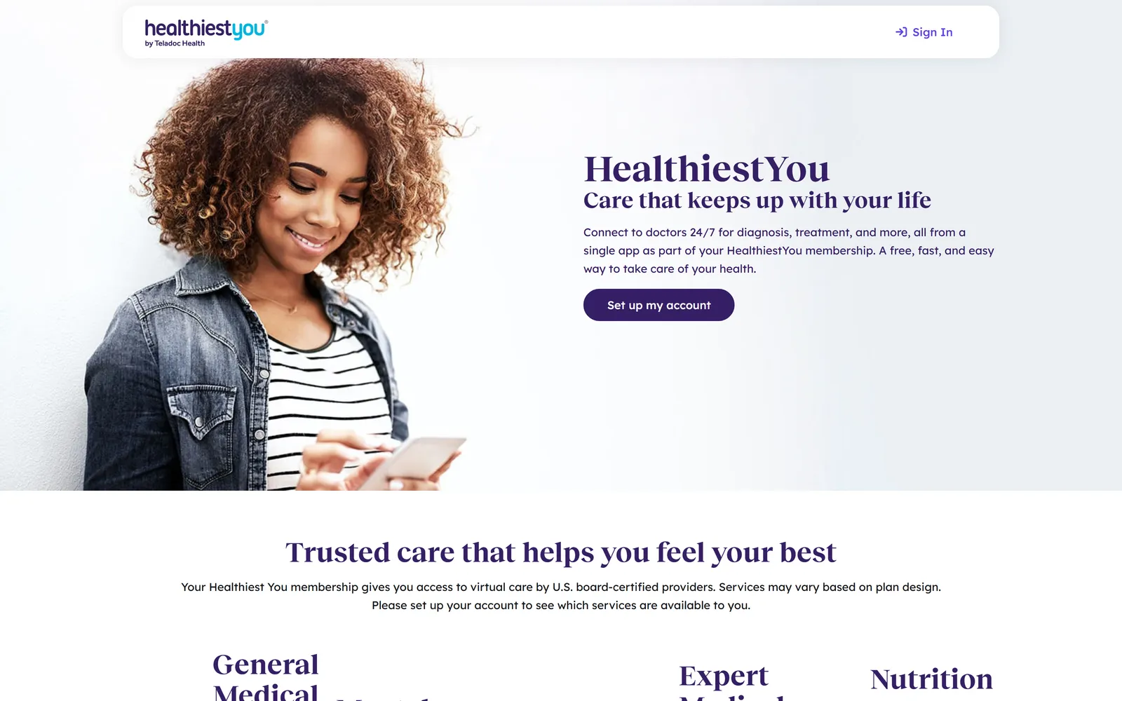 HealthiestYou website