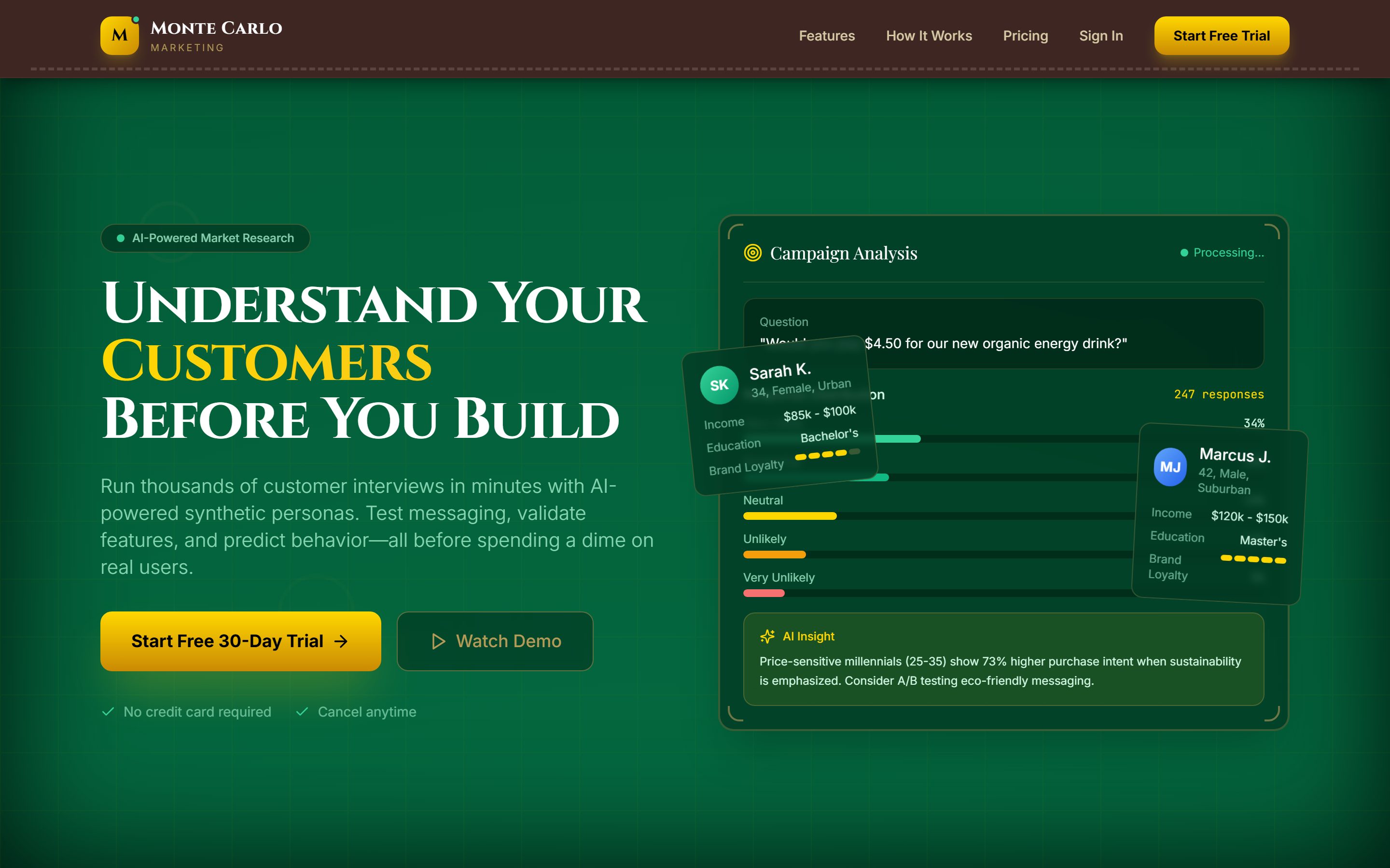 MontoCarlo Marketing screenshot
