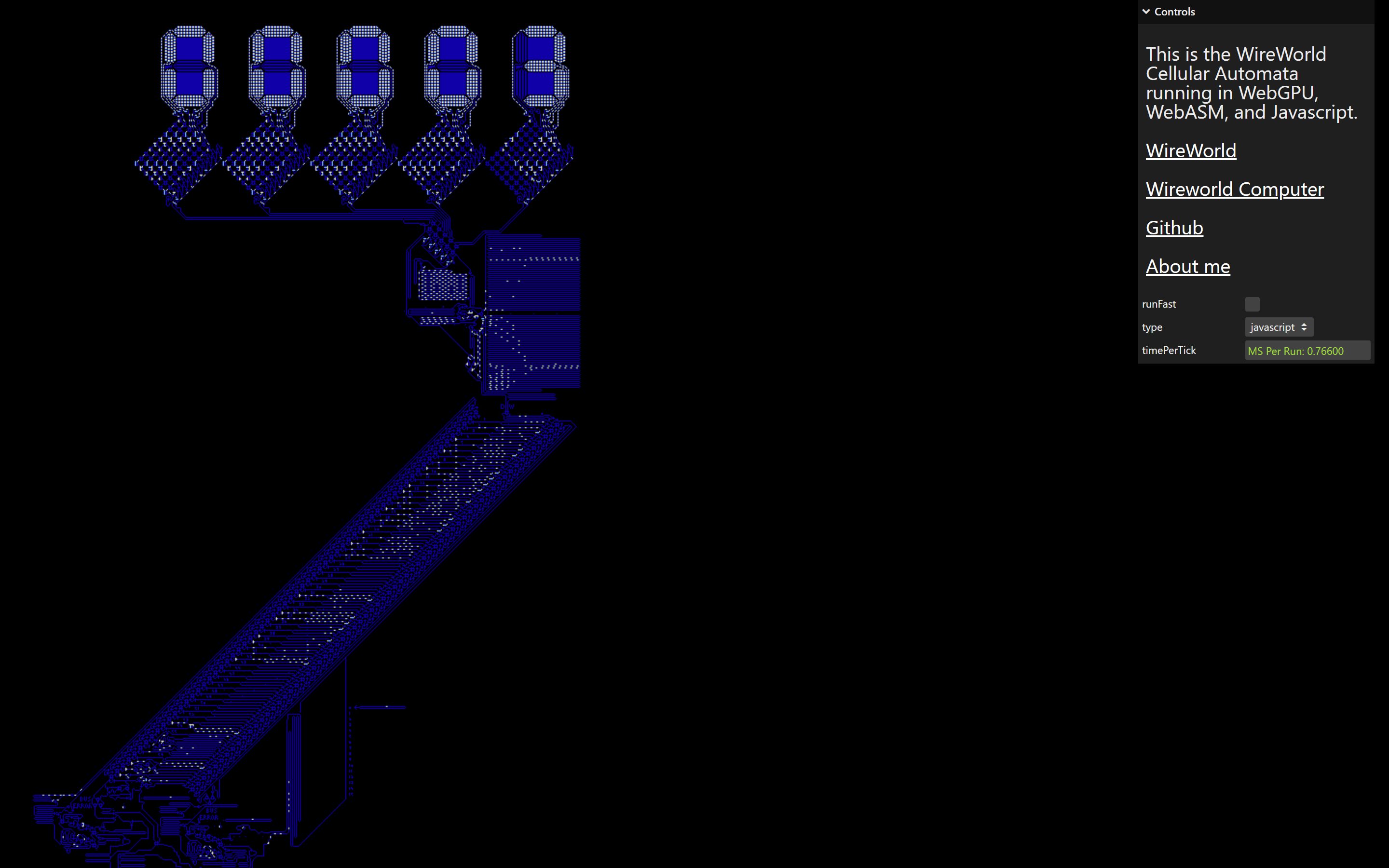 Wireworld Automata screenshot